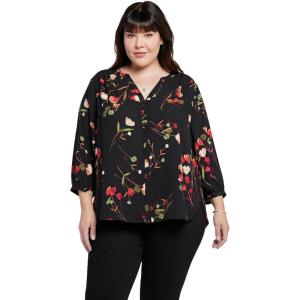 imageNYDJ Womens Plus Size Pintuck BlouseLynbrook Garden