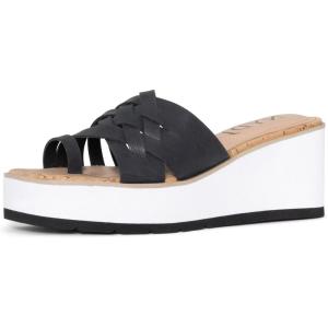 imageNYDJ Womens Reesie Wedge SandalBlack