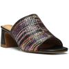 imageNYDJ Womens Comfortable And Designer Slipon Mules In Wedge HeelsBlack Multi