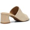 imageNYDJ Womens Comfortable And Designer Slipon Mules In Wedge HeelsSuede Sand