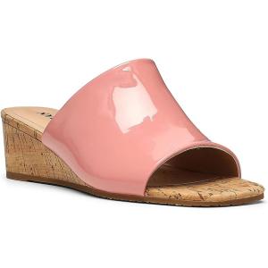 imageNYDJ Womens Comfortable And Designer Slipon Mules In Wedge HeelsBlush Pink