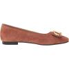 imageNYDJ Womens Faiza Suede Ballet FlatCognac