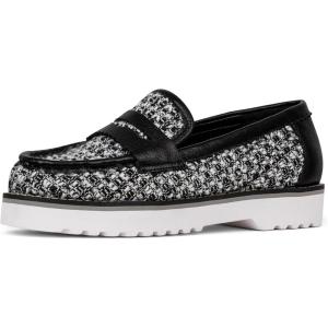 imageNYDJ Womens Owens Boucle LoaferBlackWhite