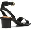imageNYDJ Womens Georgia Heeled SandalSnake Print Leather Black