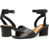 imageNYDJ Womens Georgia Heeled SandalSnake Print Leather Black