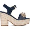 imageNYDJ Womens Houston Heeled SandalIndigo