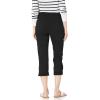 imageNYDJ Womens Marilyn Straight Crop Cuff Jeans  Cropped Slimming JeansBlack