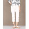 imageNYDJ Womens Marilyn Straight Crop Cuff Jeans  Cropped Slimming JeansOptic White