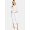imageNYDJ Womens Marilyn Straight Crop Cuff Jeans  Cropped Slimming JeansOptic White