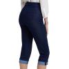imageNYDJ Womens Marilyn Straight Crop Cuff Jeans  Cropped Slimming JeansRinse 1