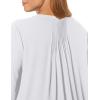imageNYDJ Womens ThreeQuarter Sleeve Pintuck Blouse  Classic Lightweight TopOptic White
