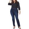 imageNYDJ Womens Size Marilyn Straight Ankle Jeans  Slimming ampamp Flattering Fit Cooper 16 Plus