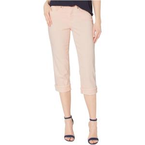 imageNYDJ Womens Marilyn Straight Crop Cuff Jeans  Cropped Slimming JeansPink Dusk