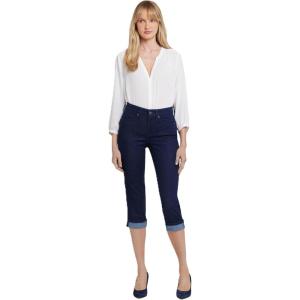 imageNYDJ Womens Marilyn Straight Crop Cuff Jeans  Cropped Slimming JeansRinse 1