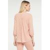 imageNYDJ Womens 34 Sleeve Pintuck BlouseDesert