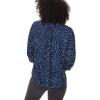 imageNYDJ Womens 34 Sleeve Pintuck BlousePisco Polka Dot