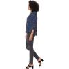 imageNYDJ Womens 34 Sleeve Pintuck BlousePisco Polka Dot
