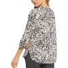 imageNYDJ Womens 34 Sleeve Pintuck BlouseSecret Cove