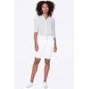 imageNYDJ Womens Petite Briella Jean Shorts with Roll Cuffs  Slimming ampamp Flattering FitOptic White