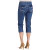 imageNYDJ Womens Petite Size Ariel Crop Jeans with Embellished PocketBlue Black