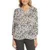 imageNYDJ Womens 34 Sleeve Pintuck BlouseSecret Cove