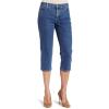imageNYDJ Womens Petite Size Ariel Crop Jeans with Embellished PocketBlue Black