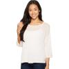 imageNYDJ Womens Petite Size Serra SweaterMacaronOptic White