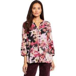 imageNYDJ Womens 34 Sleeve Pintuck BlouseHelena