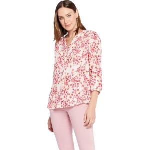 imageNYDJ Womens 34 Sleeve Pintuck BlouseSummer Wind
