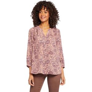 imageNYDJ Womens 34 Sleeve Pintuck BlouseViola Valley