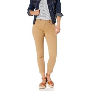 imageNYDJ Womens Petite Size Alina Skinny Convertible Ankle JeansSepia