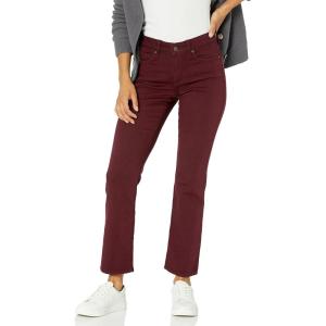 imageNYDJ Womens Petite Size Marilyn Straight Leg Jeans in Luxury Touch DenimDeep Currant