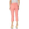 imageNYDJ Womens Petite Dayla Wide Cuff Capri Jeans in Colored Bull DenimPale Guava