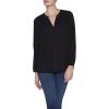 imageNYDJ Womens Pintuck Blouse 34 SleeveBlack