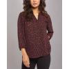 imageNYDJ Womens Pintuck Blouse 34 SleeveFloriston