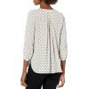 imageNYDJ Womens Pintuck Blouse 34 SleeveLamar Geo