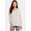 imageNYDJ Womens Pintuck Blouse 34 SleeveSasha Stripe