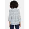 imageNYDJ Womens Pintuck Blouse 34 SleeveSilverdale