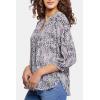 imageNYDJ Womens Pintuck Blouse 34 SleeveVandalia