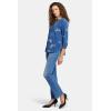 imageNYDJ Womens Pintuck Blouse 34 SleeveVerona Park