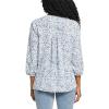 imageNYDJ Womens Pintuck Blouse 34 SleeveWaterfall Ice