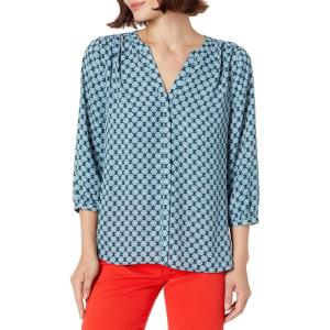 imageNYDJ Womens Pintuck Blouse 34 SleeveBay Cay