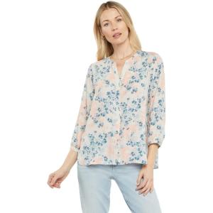 imageNYDJ Womens Pintuck Blouse 34 SleeveCecil Atelier