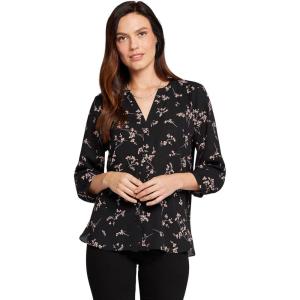 imageNYDJ Womens Pintuck Blouse 34 SleeveCynthiana