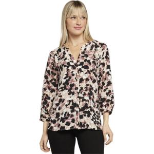 imageNYDJ Womens Pintuck Blouse 34 SleeveEllendale