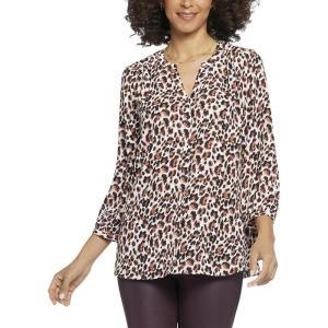 imageNYDJ Womens Pintuck Blouse 34 SleeveEvita