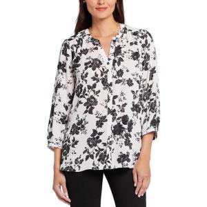 imageNYDJ Womens Pintuck Blouse 34 SleevePenrose