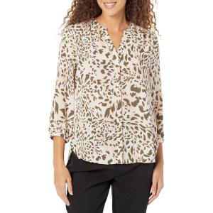 imageNYDJ Womens Pintuck Blouse 34 SleeveTupelo Cat