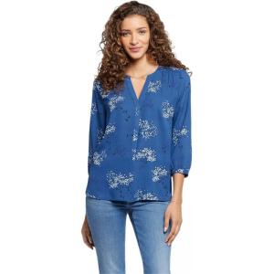 imageNYDJ Womens Pintuck Blouse 34 SleeveVerona Park