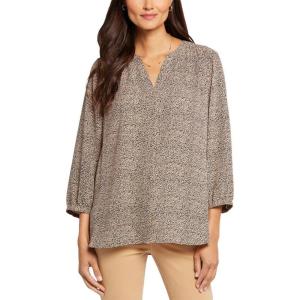 imageNYDJ Womens Pintuck Blouse 34 SleeveWillwood